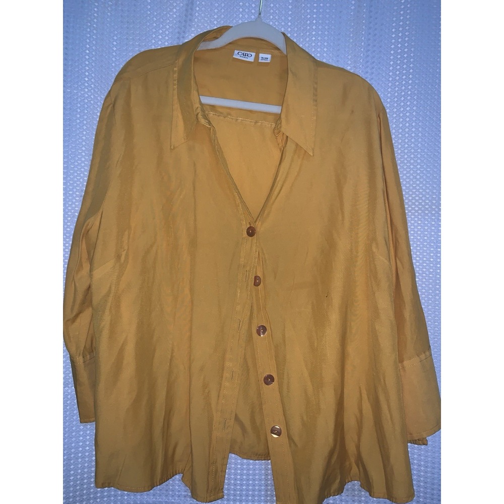Cato Woman Gold 3/4 Sleeves‎ 26-28 Blouse